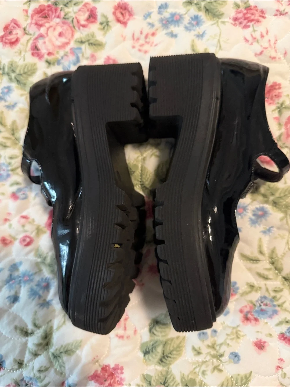 Limelight Girls Black Patent Double-Strap Mary Jane Dress Shoes